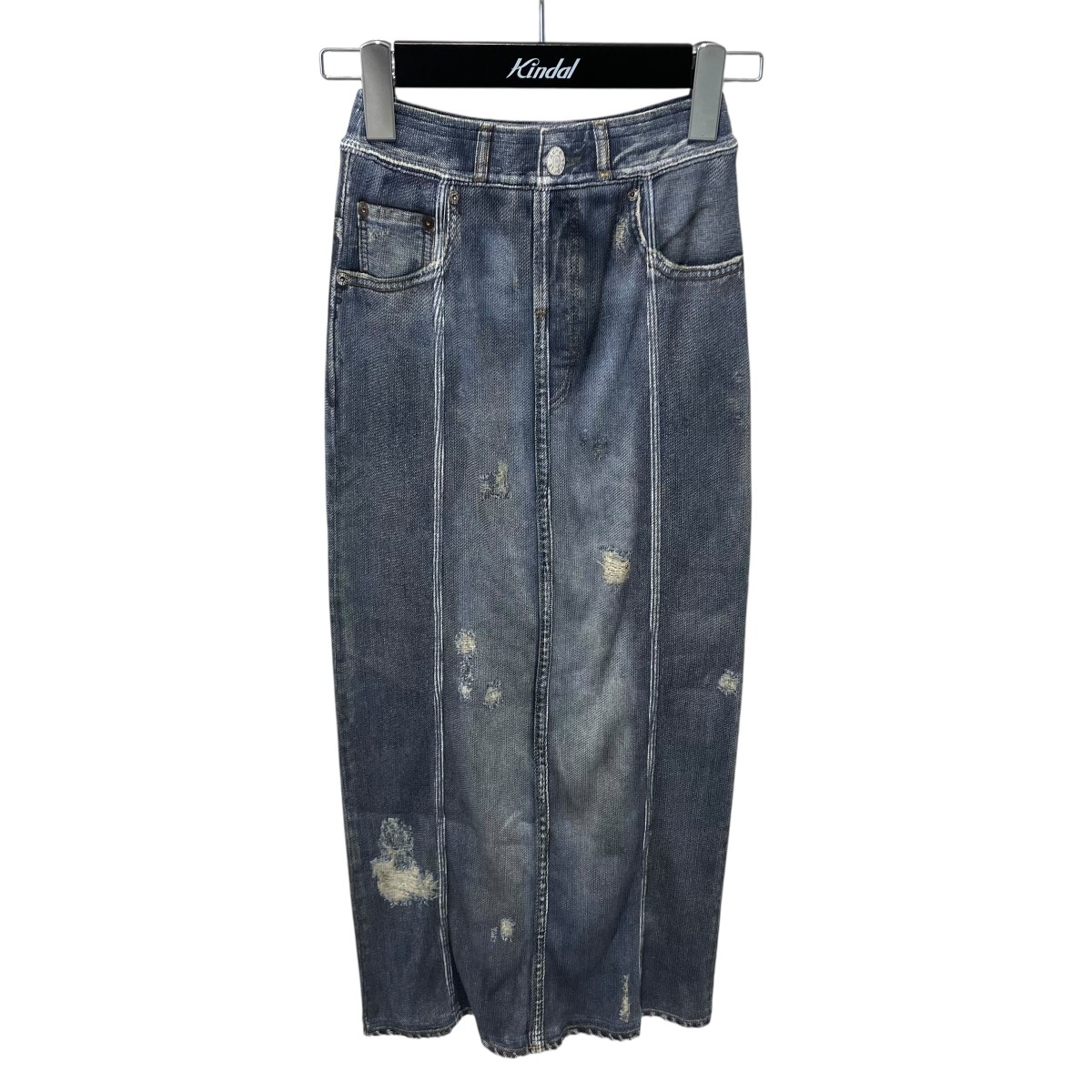 【中古】ACNE STUDIOS Full Printed Skirt インチ Denim Blue S タイトスカート FN-WN-SKIR000661 インディゴ 大きさ：XXS 【030626】（アクネストゥディオズ）