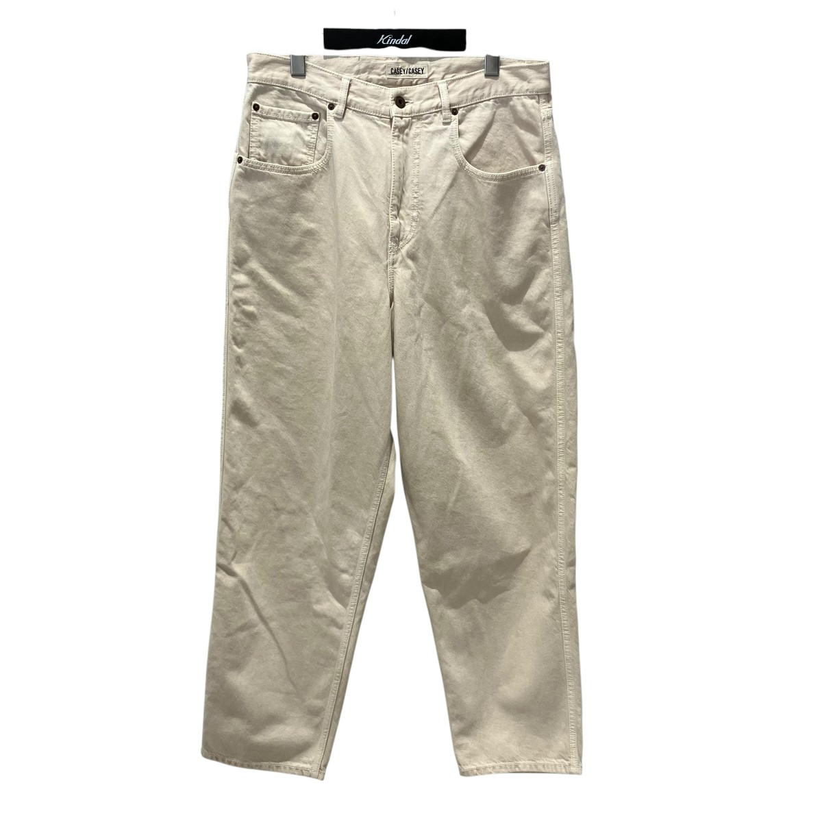 【中古】CASEY CASEY 26SS LED DENIM デニムパンツ 26HP308 ベージュ サイズ:L 【030626】(ケイシーケイシー)|ブランド古着のカインドオル