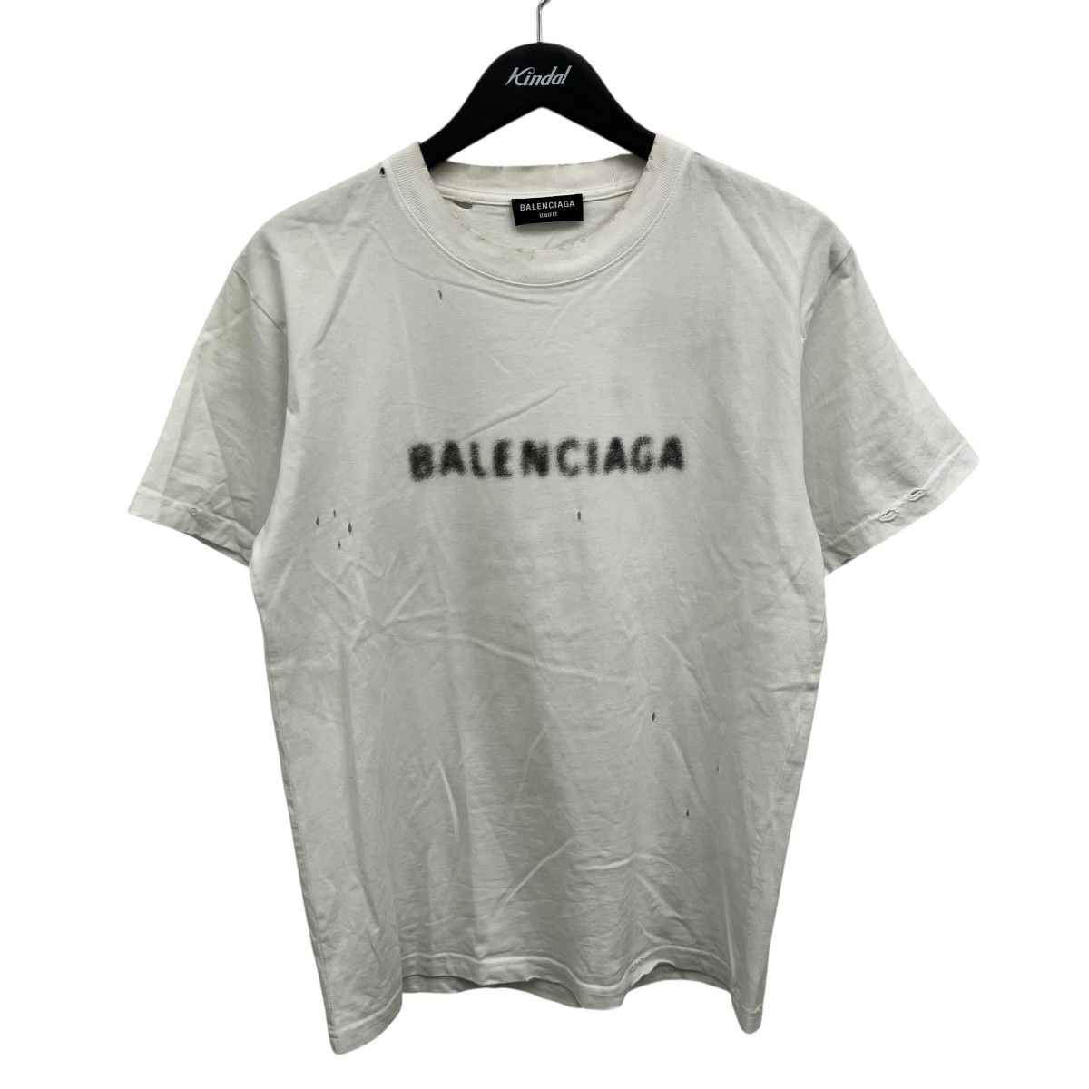 【中古】BALENCIAGA 不都合工業ティーシャツ 白いこと 大きさ：M 【030626】（バレンシアガ）