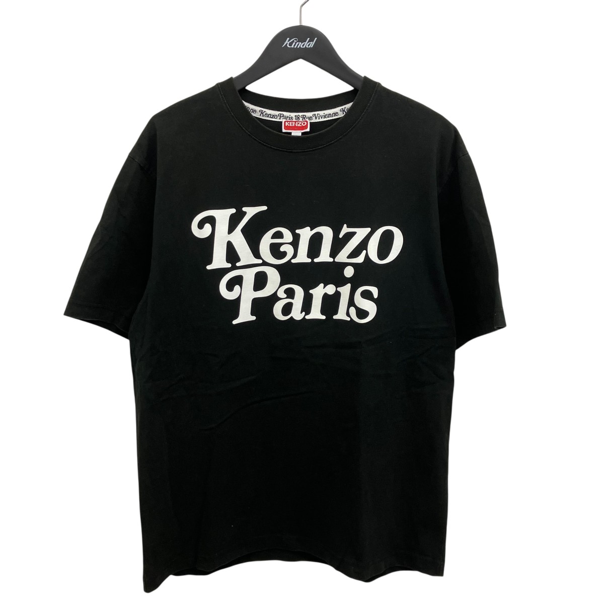 【中古】\u003cBR\u003eKENZO BY VERDY\u003cBR\u003eフロッキープリントプルオーバー 黒いこと 大きさ：M\u003cBR\u003e【通貨価値思いなおす】