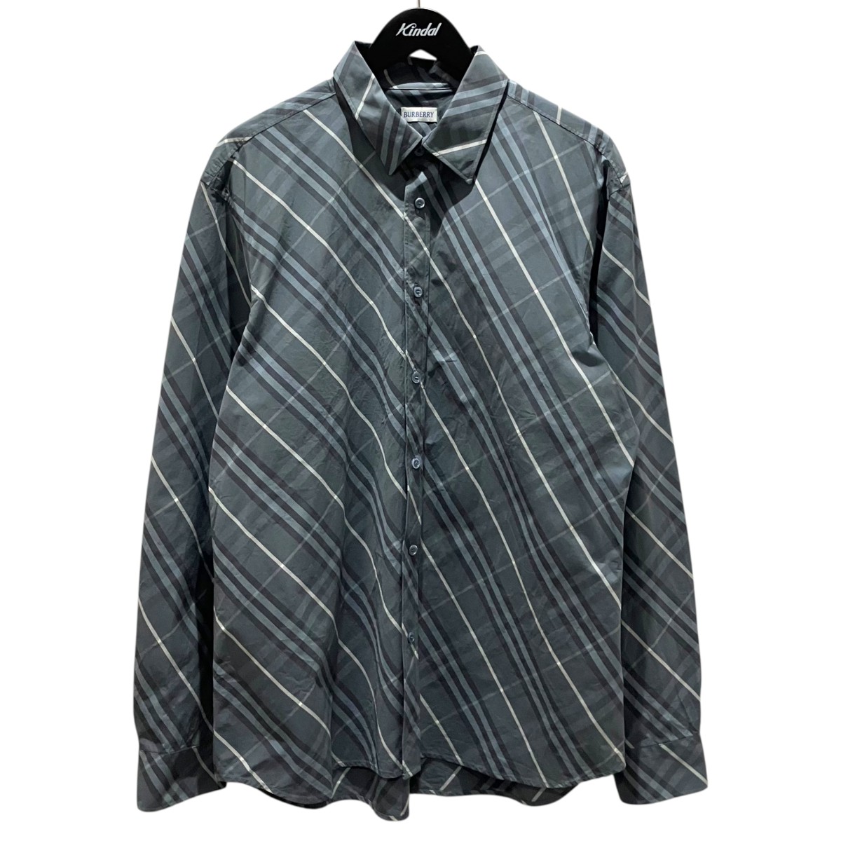 【中古】BURBERRY 25SS 照合のしるしプルオーバー 8108726 青碧薄墨色 大きさ：XL 【030626】（赤ちょうちんバリー）