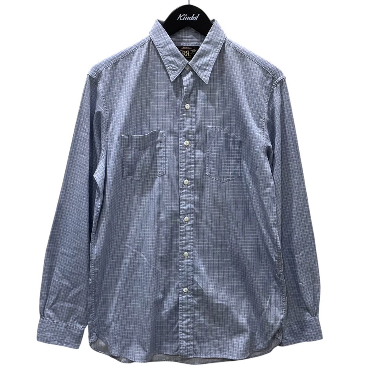 【中古】RRL 読み合わせる柄プルオーバー 青色・白いこと 大きさ：S 【030626】（ダブルアールエル）