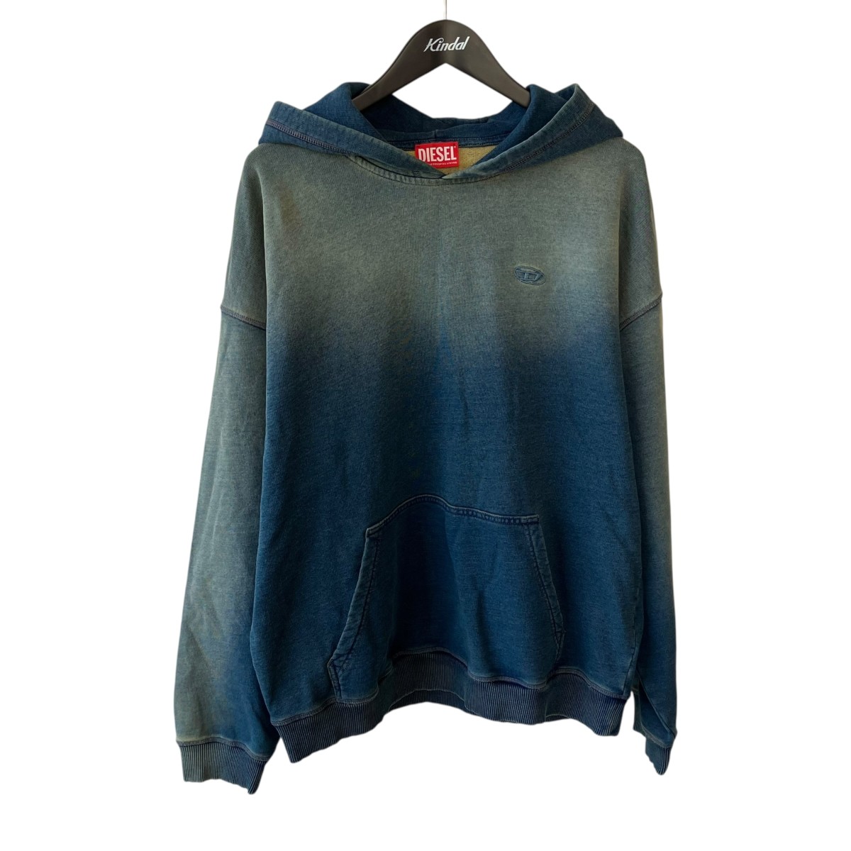 【中古】DIESEL S-BOXT-HOOD-R6 パーカー A16189 青碧 大きさ：L 【030626】（ディーゼル）