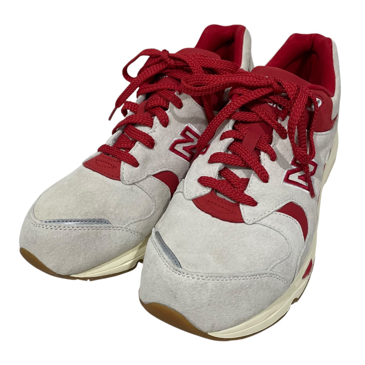 【中古】NEW BALANCE×KITH 23AW スニーカー コマーシャル1700KM ともし火ベージュ・赤いこと 大いさ：30糎 【030626】（ニュー平衡にする×口付け）