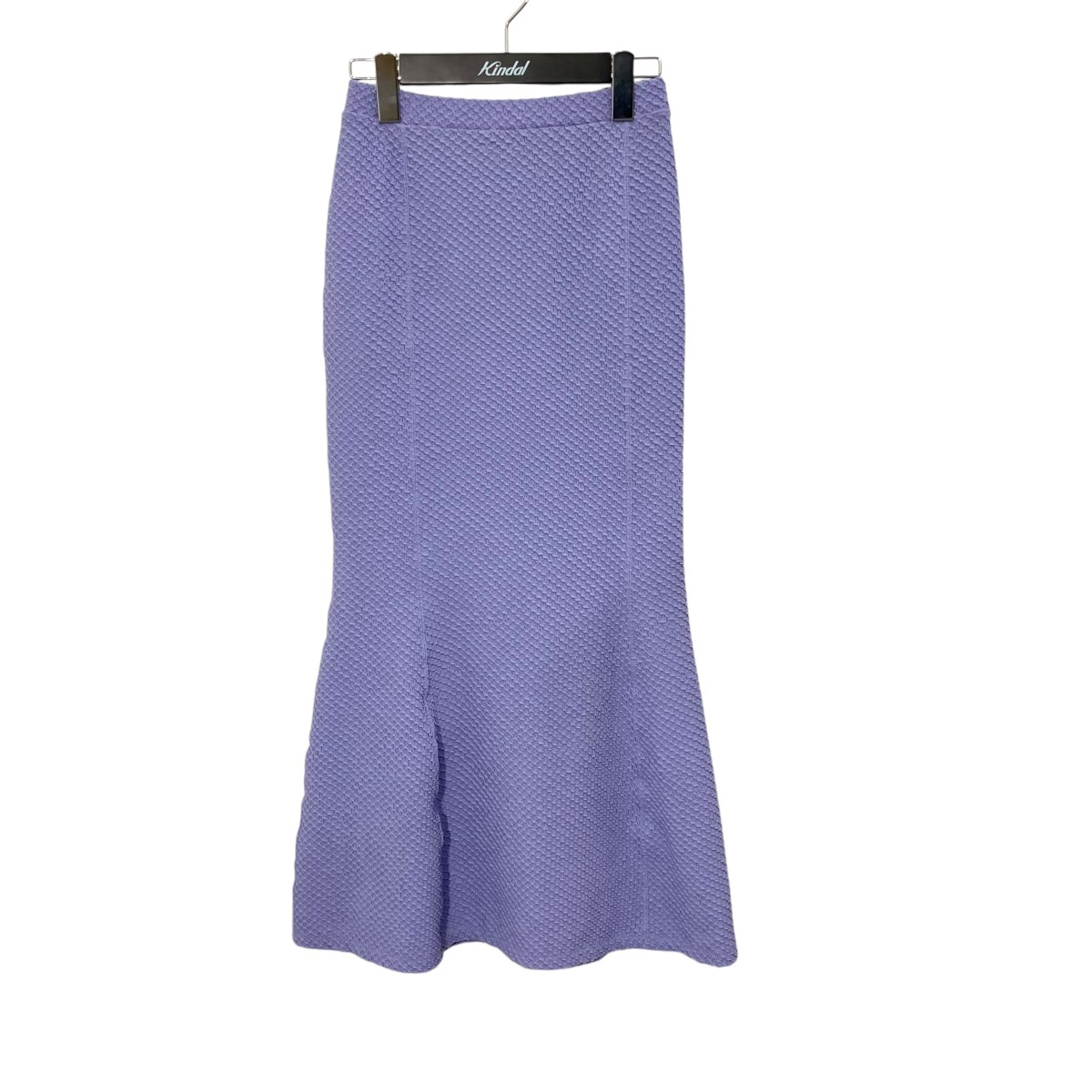 【中古】mame kurogouchi Shirring Jersey Jacquard Flare Skirt 太陽フレアスコート MM24SS-JS016 パープル 大きさ：1 【030626】（マメクロゴウチ）