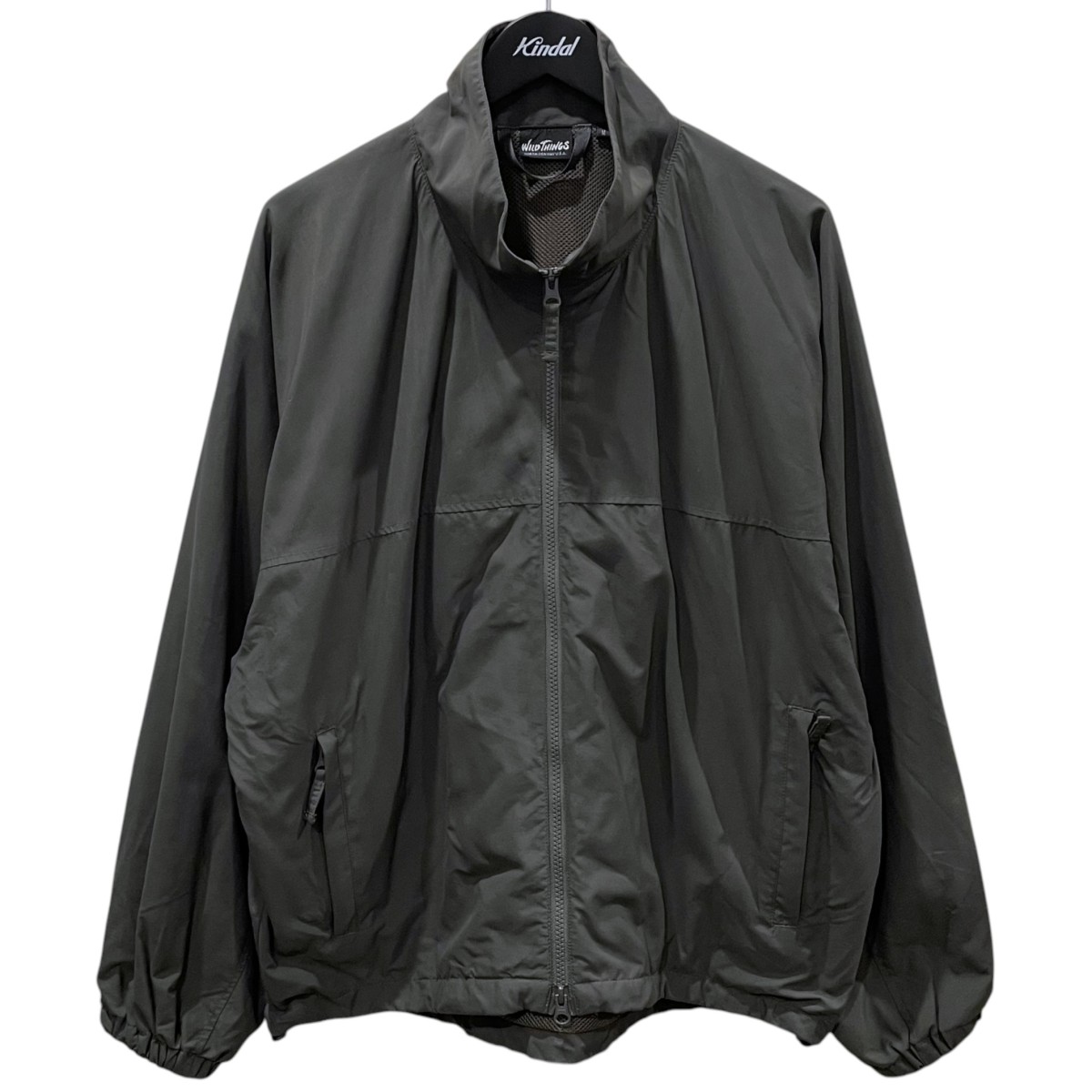 【中古】WILD THINGS×B：MING by BEAMS 25SS ジップアップナイロンジャケット MILITARY TRAINING JACKET ミリタリートレーニングジャケット WT25302AD-BBM 薄墨色 大きさ：M 【030626】（ワイルドシングス×ビーミング バイ ビームス）