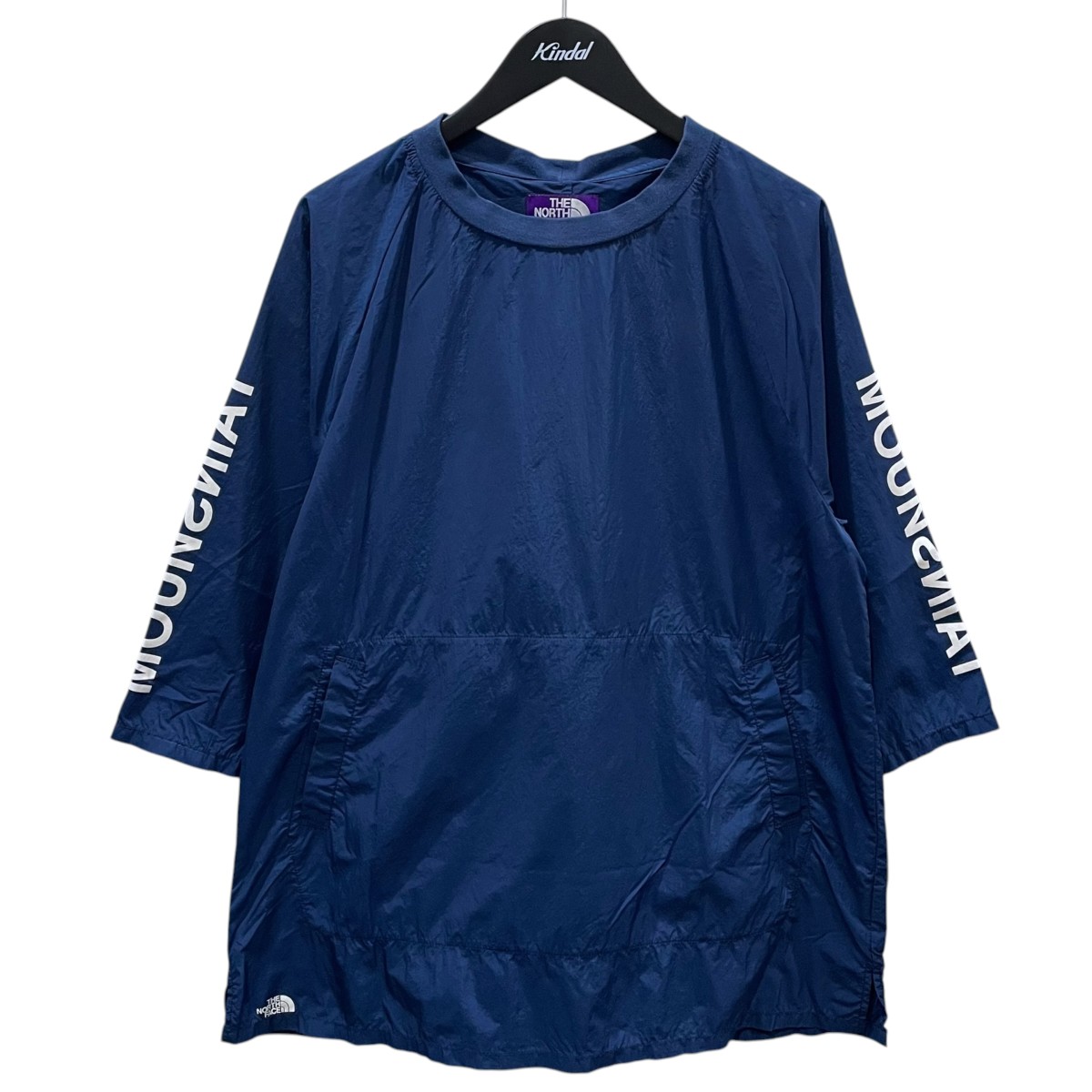 【中古】THE NORTHFACE PURPLELABEL かぶり笠嘱する 長袖プルオーバー Mountain Wind Anorak With Hat 牟礼 陳列箱 パーカ ウィズ かぶり笠 NP2851N 米国海軍 大きさ：S 【030626】（ザノースフェイス パープルレーベル）