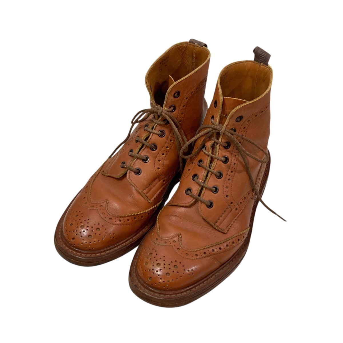 【中古】Tricker’s ウィングチップブーツ ブーツ 赤銅色 大きさ：8 1/2 【030626】（トリッカーズ）
