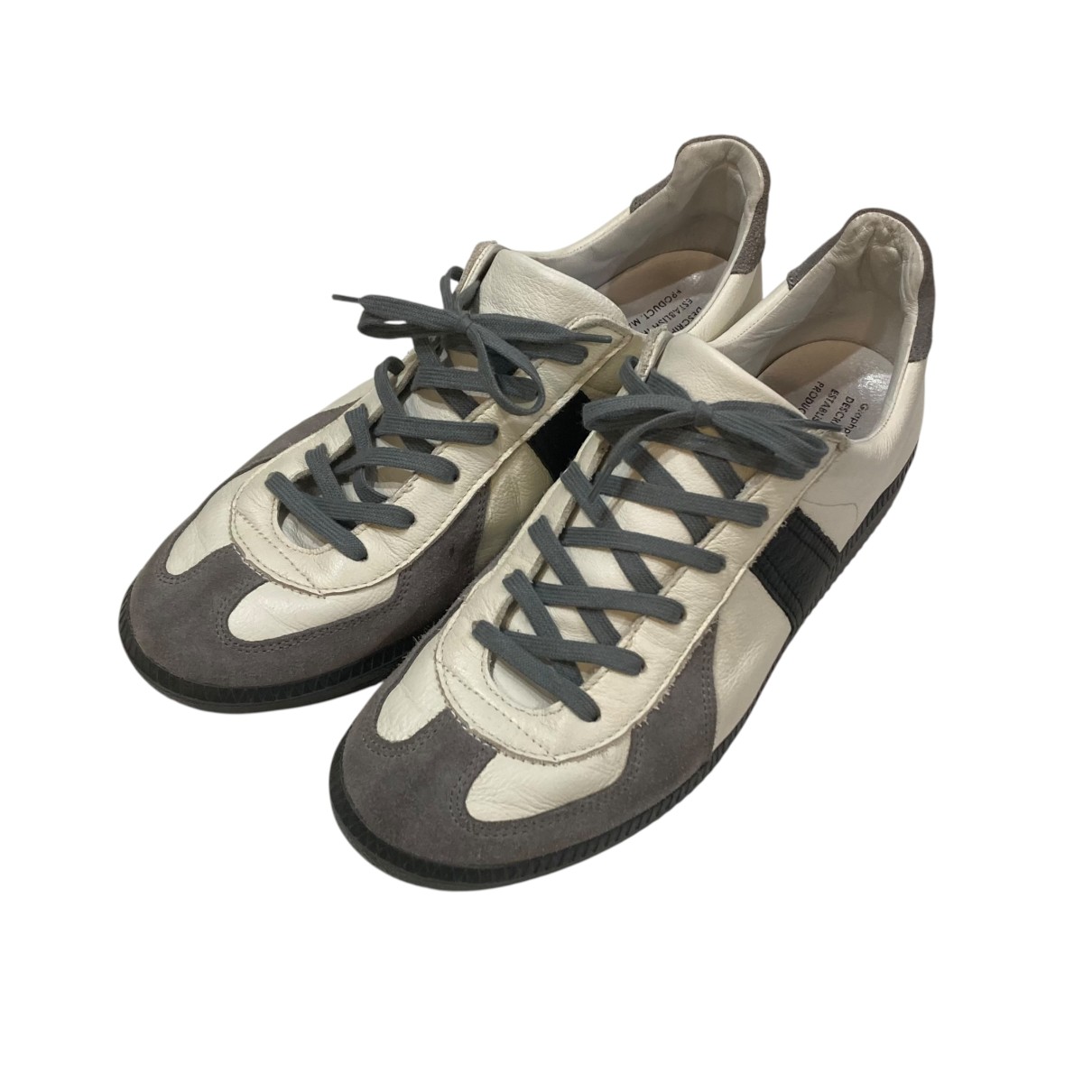 【中古】Graphpaper GERMAN MILITARY TRAINER スニーカー 1700 白いこと×薄墨色 大きさ：42 【030626】（グラフ記録調査報告）