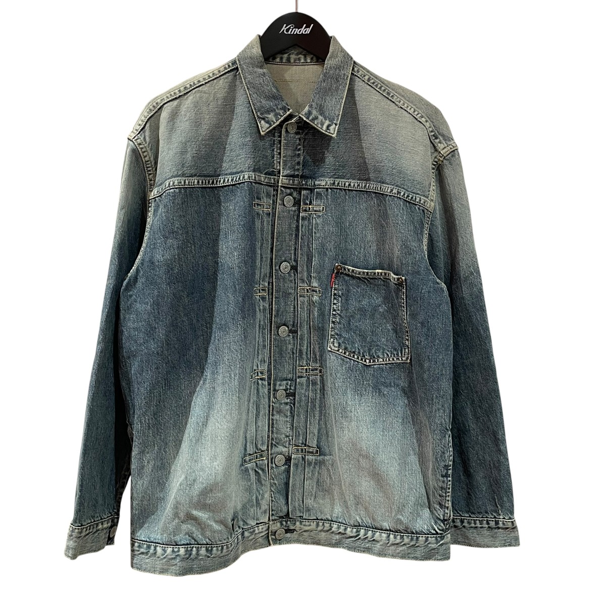 【中古】STAMMBAUM×L’Appartement 別注OVERSIZE DENIM JACKET ジーンズ上衣 781001DE2 青碧 大きさ：S 【030626】（シュタンバーム×アパルトモン）