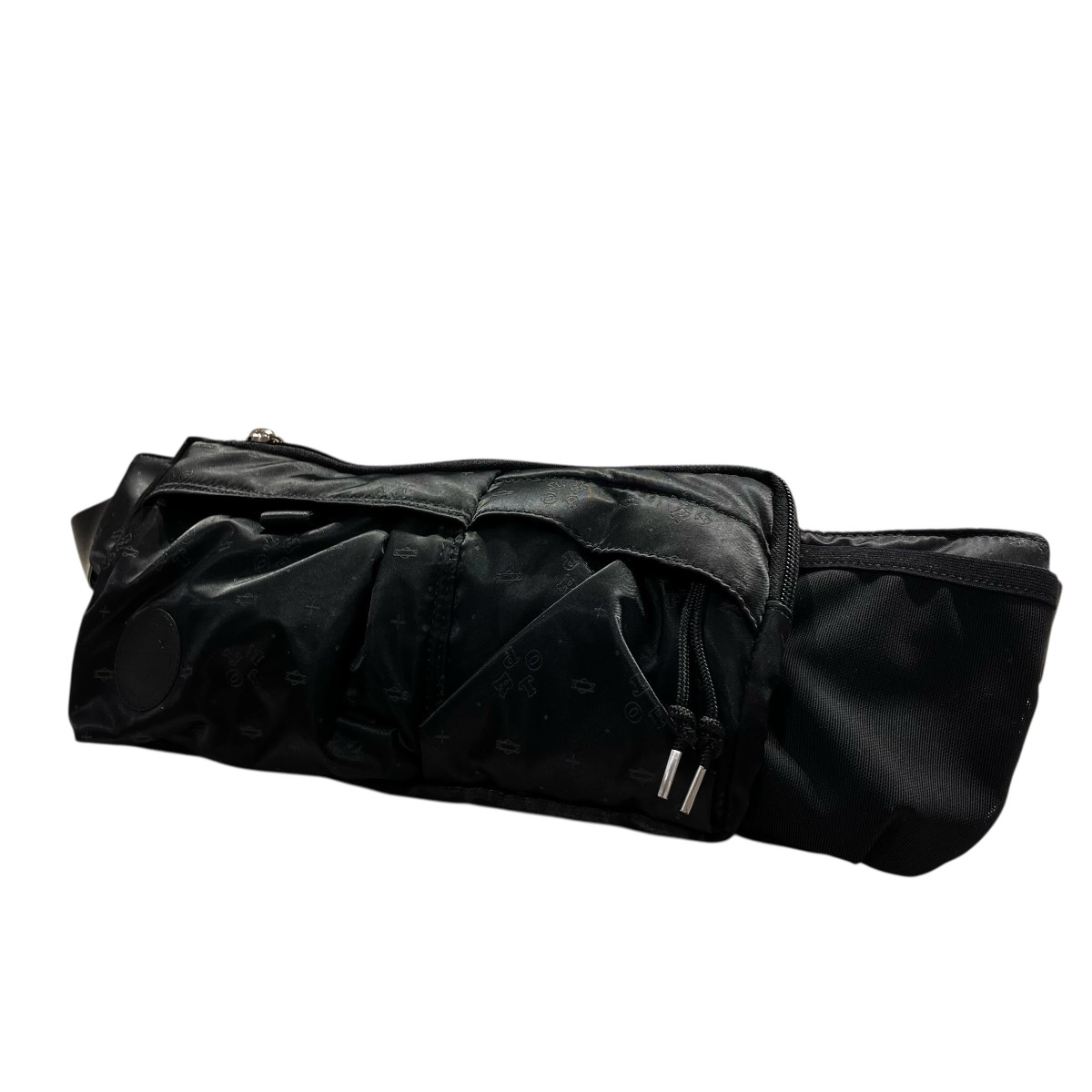 【中古】PORTER MONOGRAM WAIST BAG ショルダーバッグ 黒いこと 大きさ：書きとどめるなし 【030626】（ボーイ）