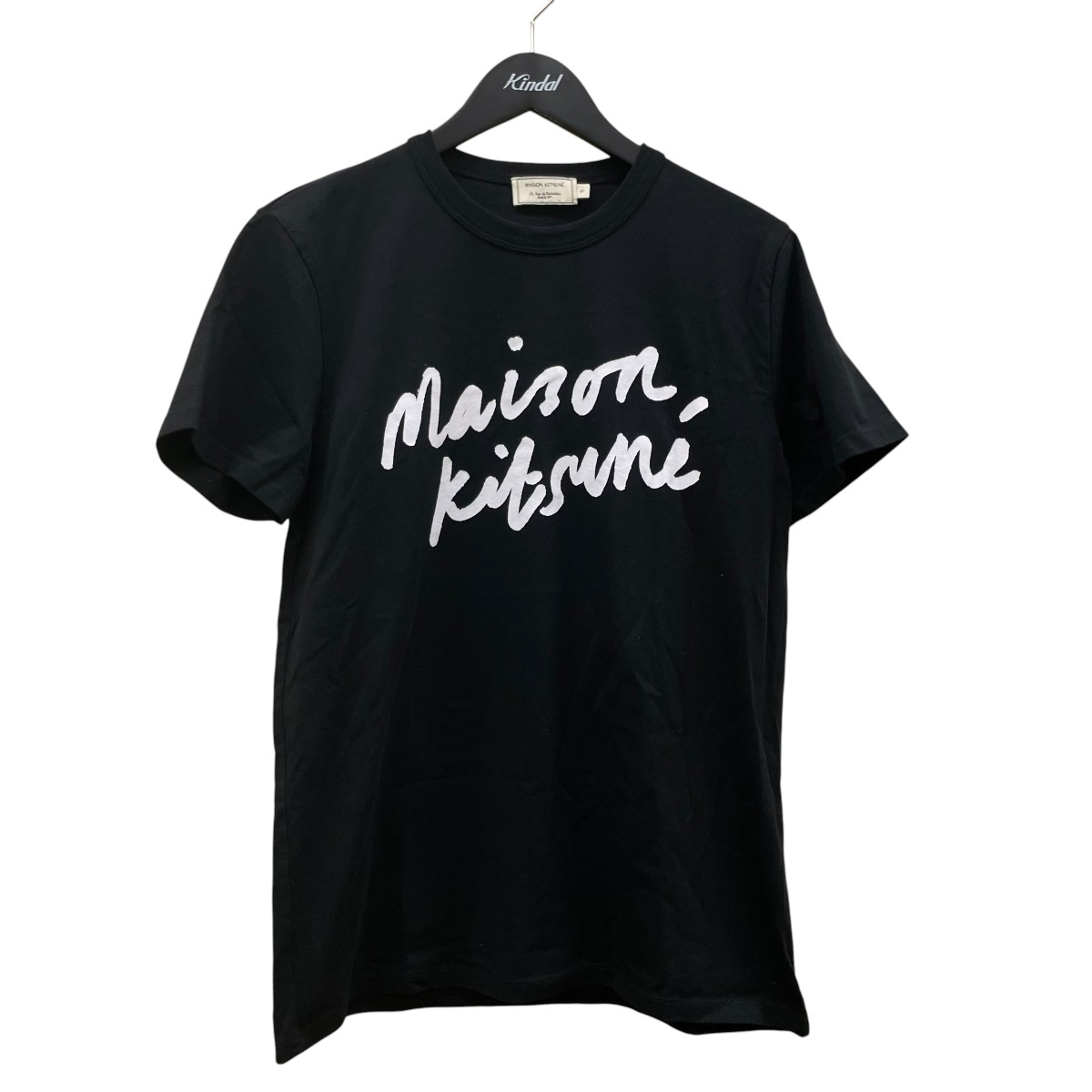 【中古】MAISON KITSUNE 半袖ティーシャツ AM00104KJ0008 黒いこと 大いさ：S 【030626】（メゾンキツネ）