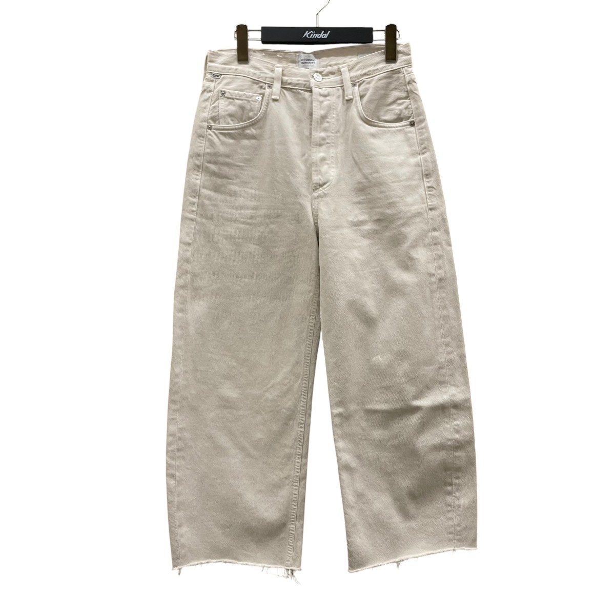 【中古】CITIZENS of HUMANITY Ayla Raw Hem Crop ズボン下 2117-1248 ベージュ 大きさ：25 【030626】（シチズン）