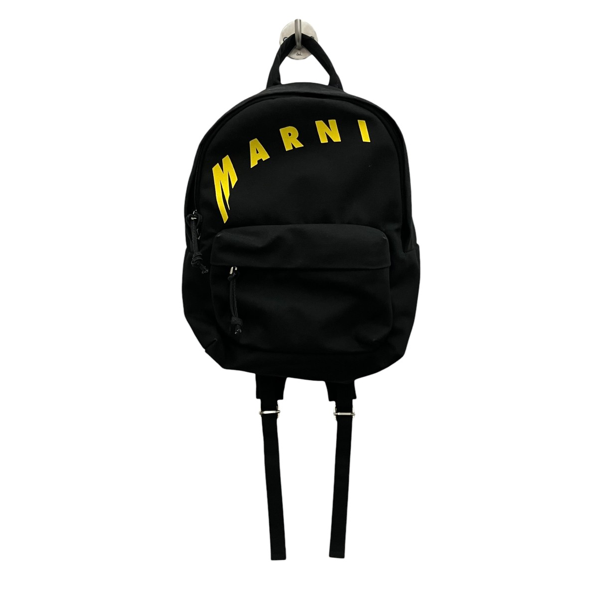 【中古】MARNI 21SS ロゴバックパック ZAMQ0028A0 黒いこと 【030626】（マルニ）