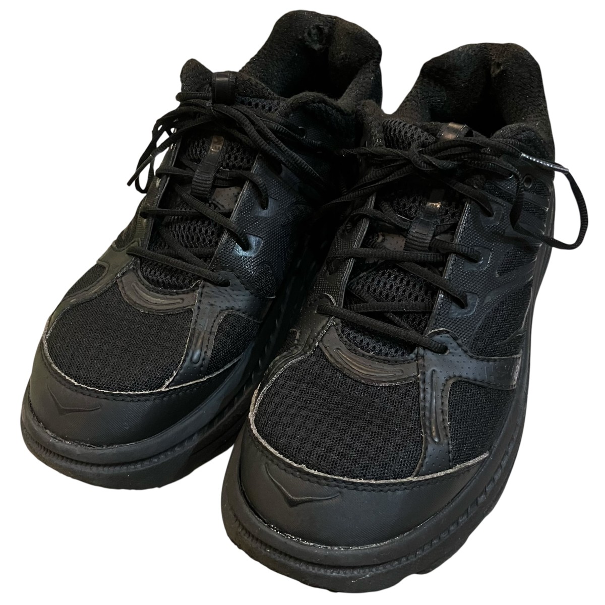 【中古】HOKAONEONE メッシュローカットスニーカー F27219F 黒いこと 大きさ：26コマーシャル 【040626】（ホカオネオネ）