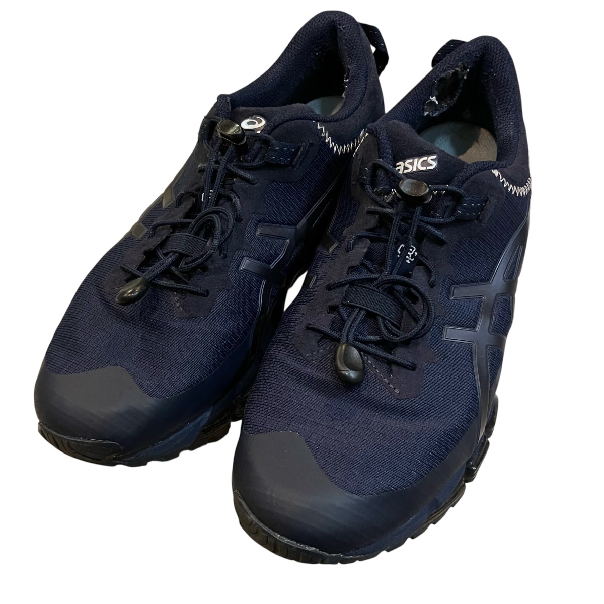【中古】asics 先だつもの-クアンタム 360 スニーカー 1021A252 米国海軍×黒いこと 大きさ：26コマーシャル 【040626】（アシックス）