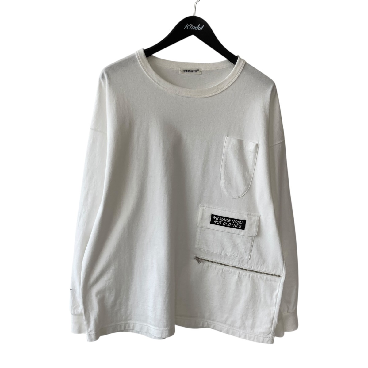 【中古】UNDERCOVER ロングカットソー up2e4809 白いこと 大いさ：2 【040626】（アンダー取りまかなう）