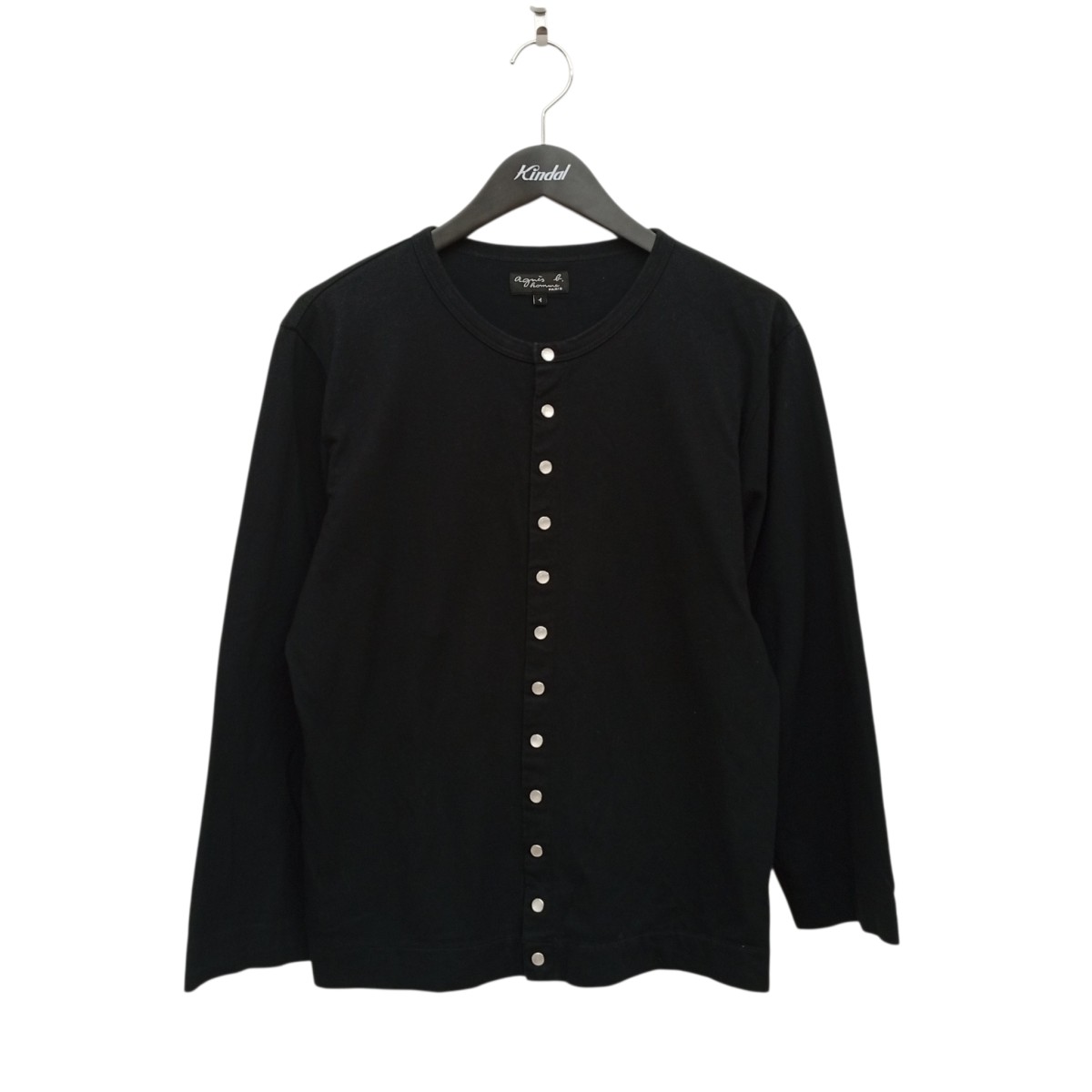 【中古】agnes b ジレー ET84J000 黒いこと 大きさ：1 【040626】（アニエスベー）
