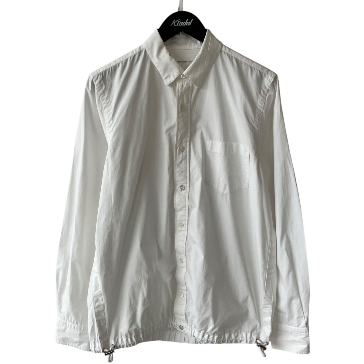 【中古】sacai DRAWSTRING COTTON POPLIN 長袖ティーシャツ SCM-012 白いこと 大いさ：2 【040626】（サカイ）