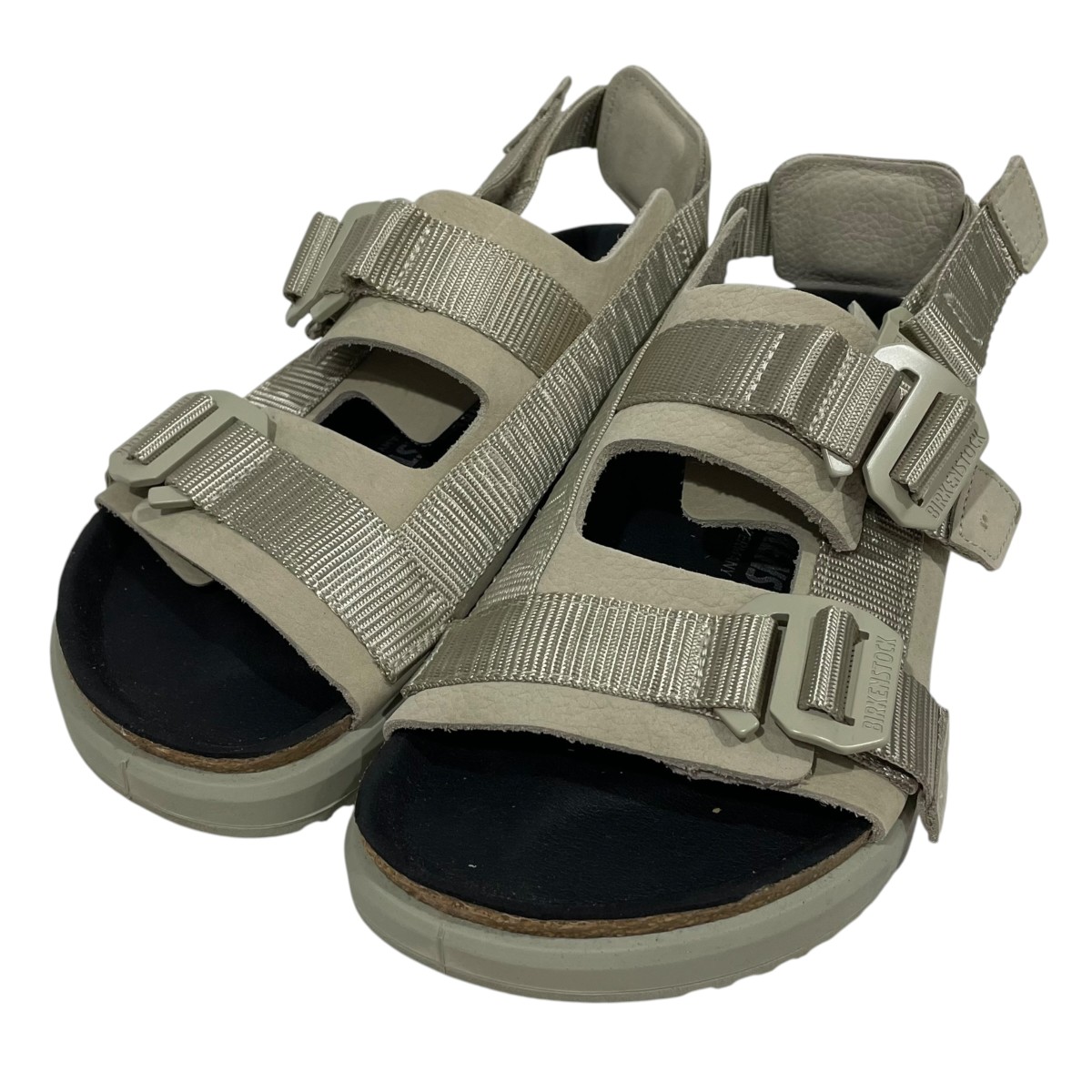 【中古】BIRKENSTOCK サンダル Shinjuku シンジュク 1026398 ライトグリーンベージュ 大きさ：26珊 【040626】（ビルケンシュトック）