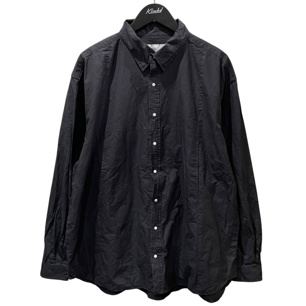 【中古】UNTRACE 24AW 長袖ティーシャツ BUTTON DOWN 4POCKET SHIRT 名取り草落ち込む4隠しティーシャツ _125 黒いこと 大いさ：1 【040626】（アントレース）