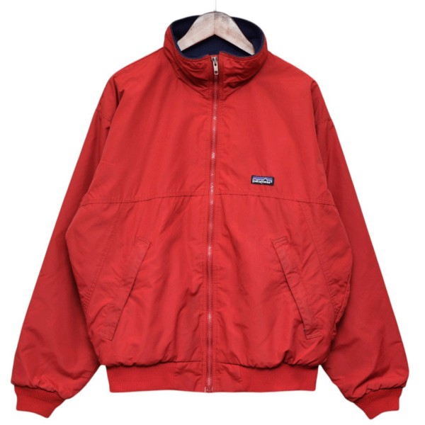 【中古】Patagonia USA MADE シェルドシンチラジャケット 裏地フリースナイロンブルゾン 28131 赤いこと 大きさ：M 【030626】（パタゴニア）