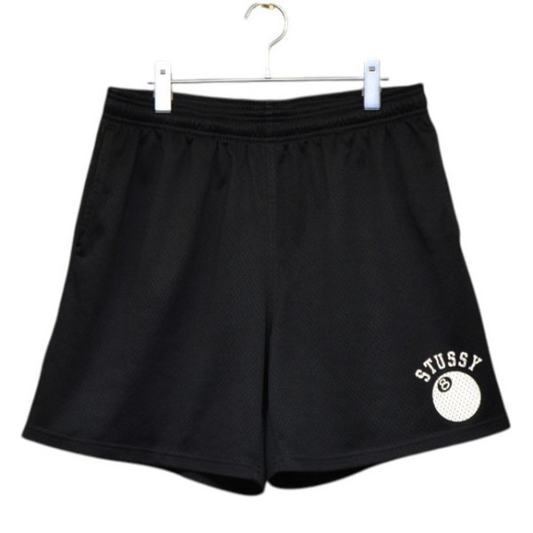 【中古】stussy 8 Ball Mesh short pant 8ボールメッシュショートパンツ 112268 黒いこと 大いさ：M 【030626】（ステューシー）