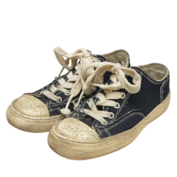【中古】Maison MIHARA YASUHIRO PLANTS MATERIAL LOW TOP SNEAKER スニーカー A06FW502 黒いこと 大いさ：41 【030626】（メゾンミハラヤスヒロ）