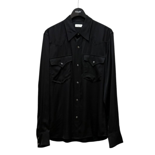 【中古】DRIES VAN NOTEN ウエスタンティーシャツ 0223110080137 黒いこと 大いさ：46 【020626】（ドリスヴァンノッテン）