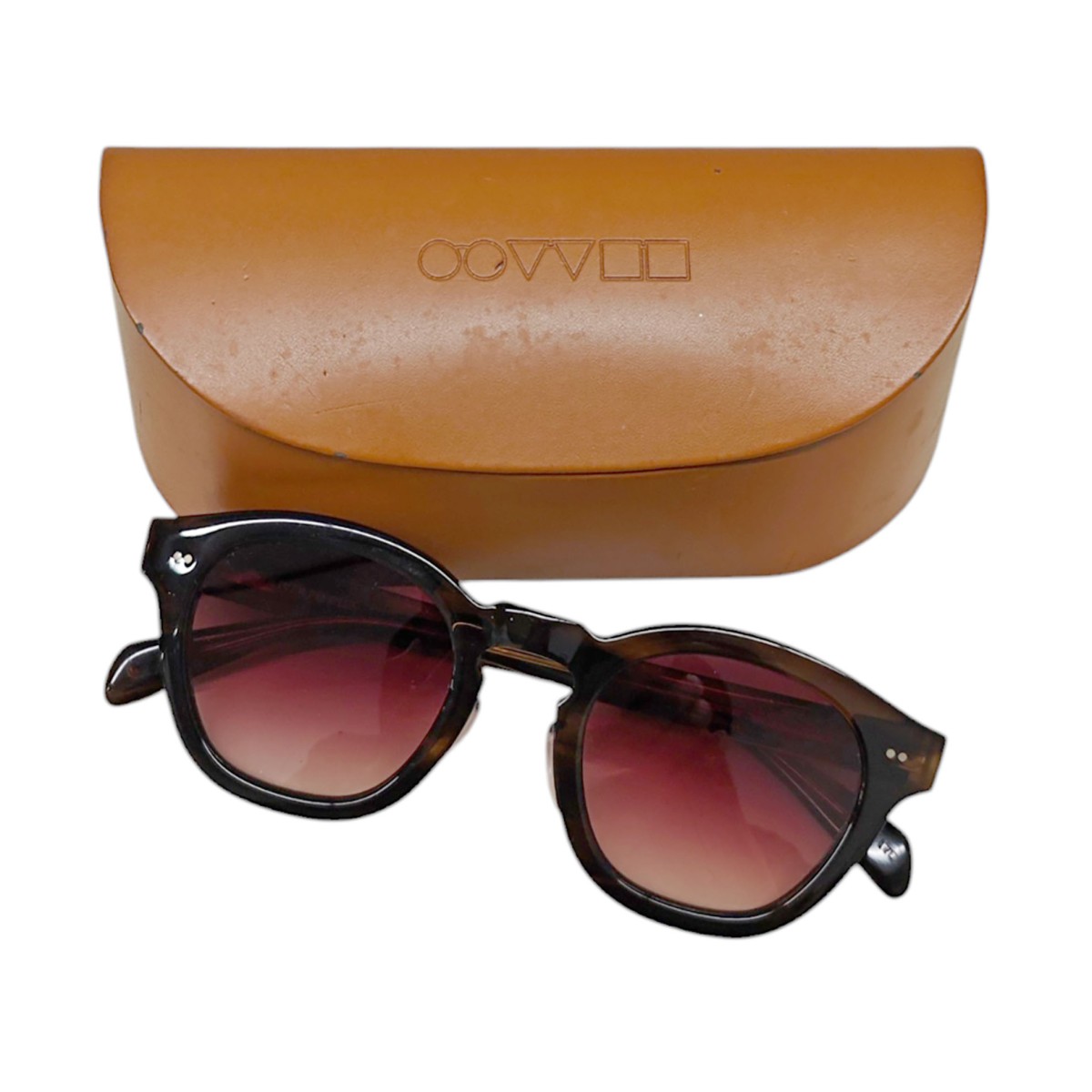 【中古】OLIVER PEOPLES Boudreau 黒眼鏡 48□24-145 赤銅色 大きさ：48□24-145 【020626】（オリバーピープルズ）