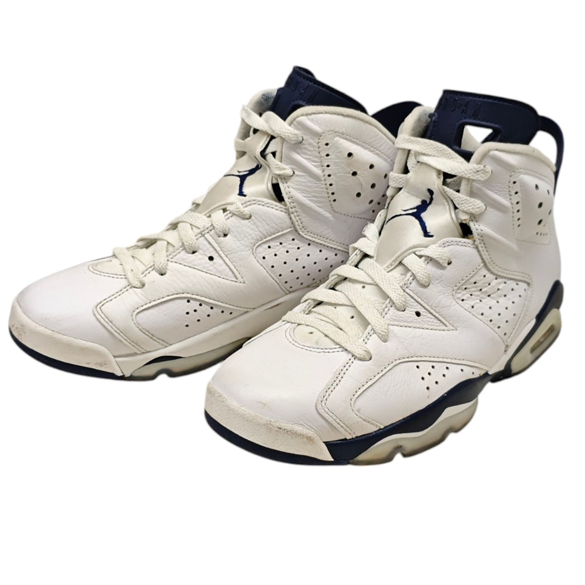 【中古】NIKE AIR JORDAN 6 RETRO ハイカットスニーカー CT8529-141 白いこと 大いさ：26.5糎 【020626】（ナイキ）