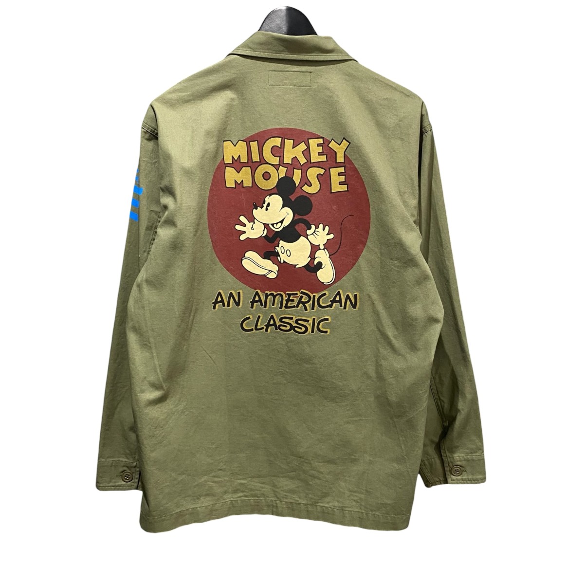 【中古】AVIREX MICKEY MOUSE ミリタリープルオーバー 783-4120008 緑であること 大きさ：M 【020626】（アビレックス）