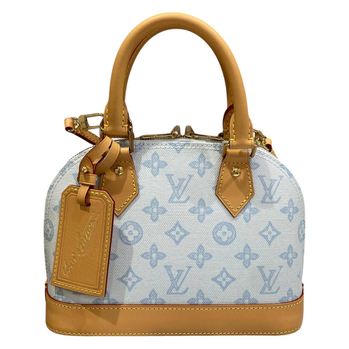 【中古】LOUIS VUITTON モノグラム帆布 アルマBB M27526 青色 【020626】（ルイヴィトン）