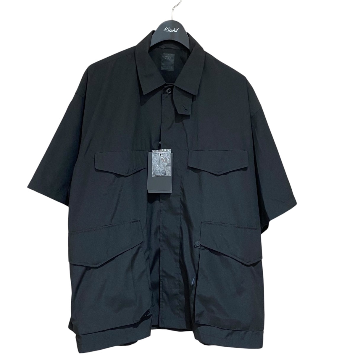 【中古】DAIWA PIER39 Tech French Mil Field Shirts S／S BE-85221S 黒いこと 大いさ：JP L 【020626】（ダイワピア39）