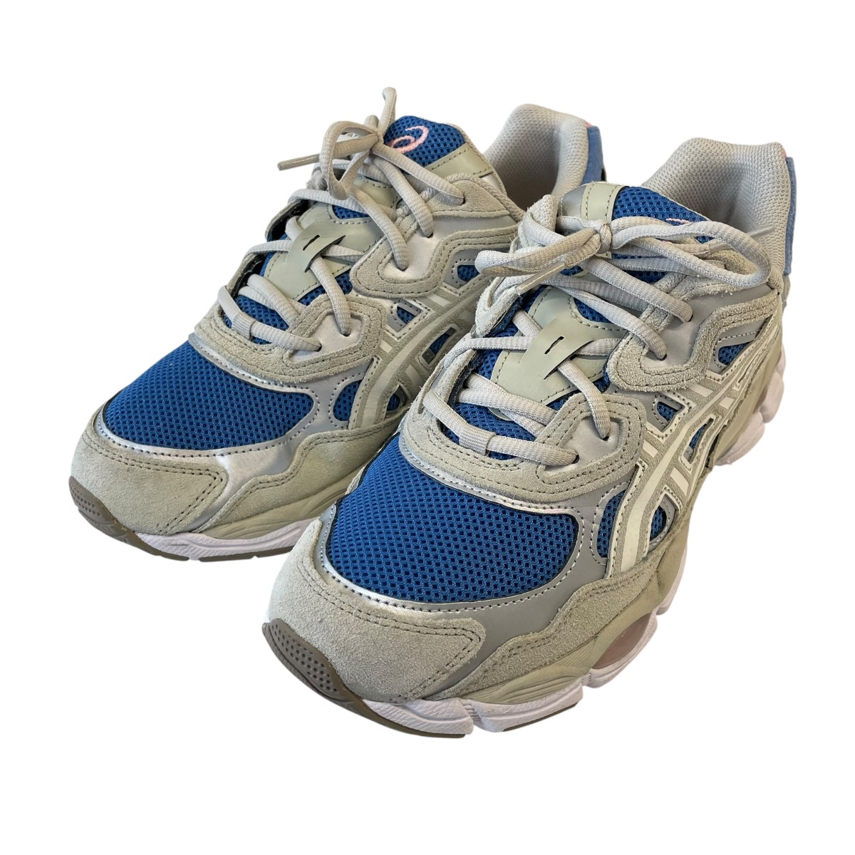 【中古】asics Gel-NYC Polar Night スニーカー 1203A383-402 青碧×薄墨色 大きさ：27.5コマーシャル 【040626】（アシックス）