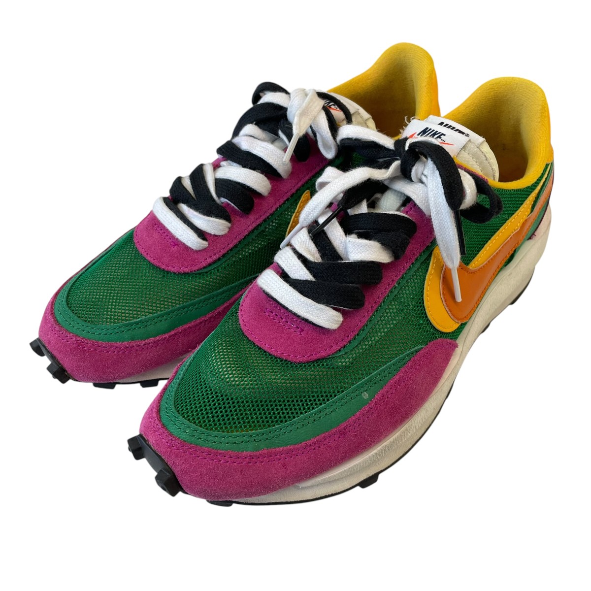 【中古】NIKE×sacai LD Waffle ローカットスニーカー BV0073-301 緑であること 大きさ：27.5コマーシャル 【040626】（ナイキ×サカイ）