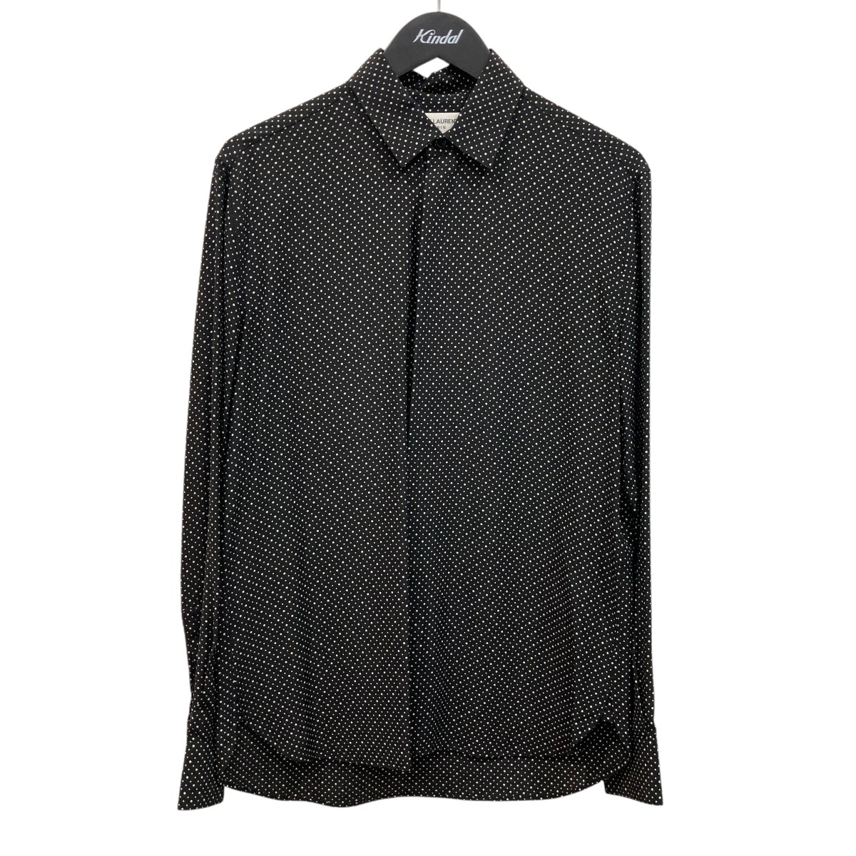 【中古】Saint Laurent Paris 一点柄 長袖プルオーバー 646850 黒いこと 大きさ：37 【040626】（サンローランパリ）