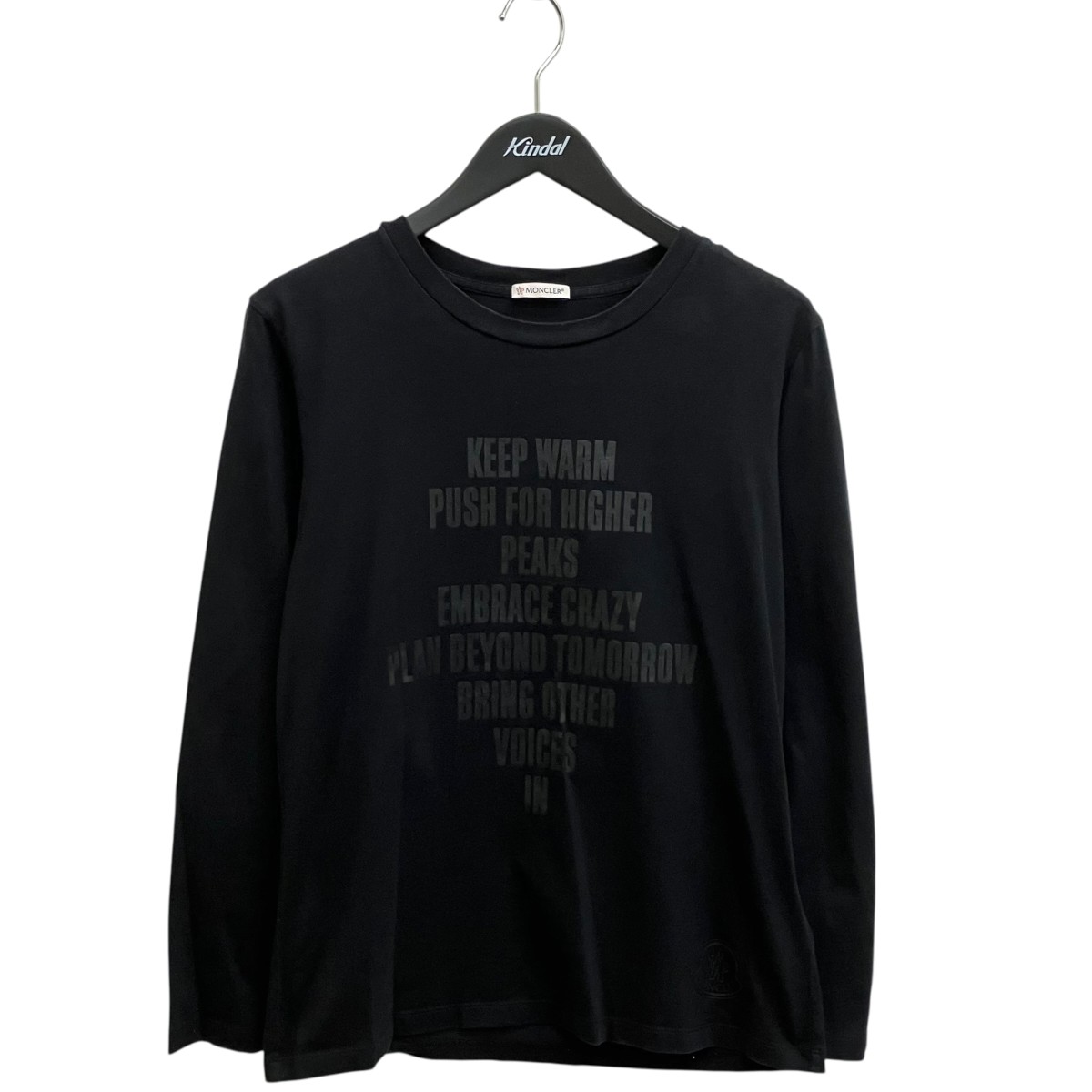 【中古】MONCLER 長袖プルオーバー G20938D00002 黒いこと 大きさ：S 【040626】（モンク線路）