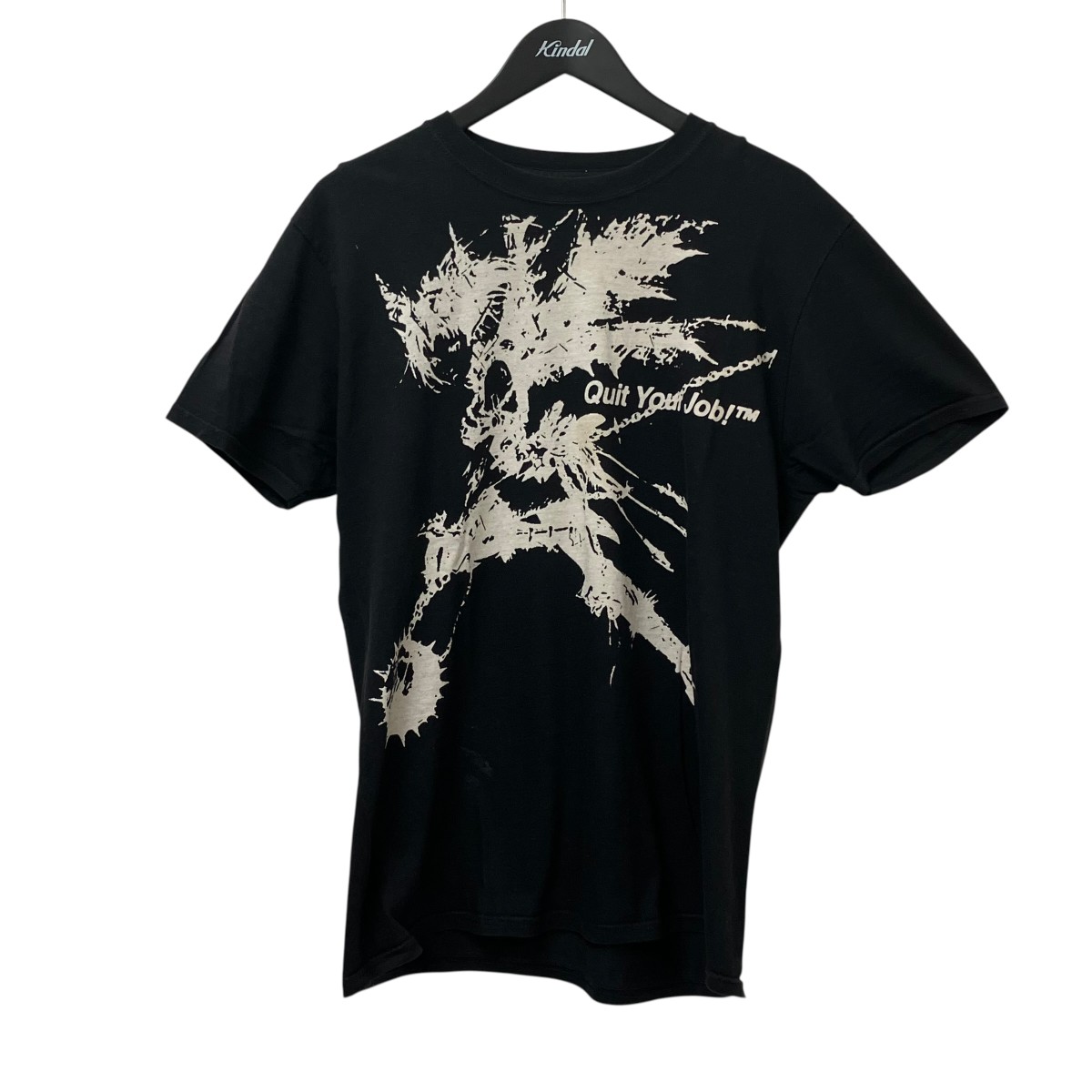 【中古】QUIT YOUR JOB! プルオーバー 黒いこと 大きさ：M 【040626】（QUIT YOUR JOB!）