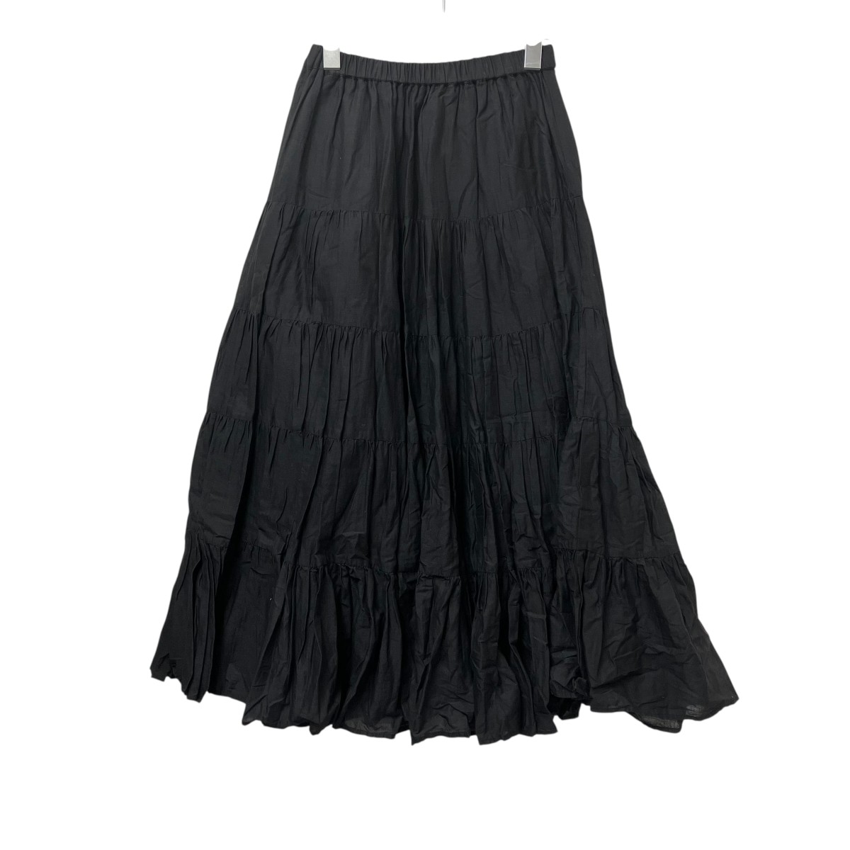 【中古】DRESSTERIOR ティアードロングスカート 085-72008 黒いこと 大きさ：36 【040626】（御召しものテリア）