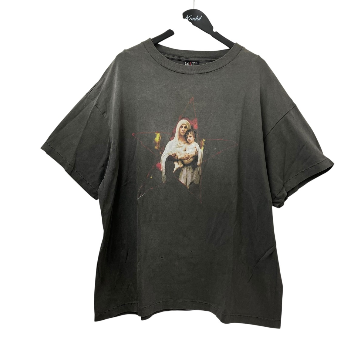 【中古】SAINT MICHAEL STR MARIA 半袖ティーシャツ SM-S23-0000-007 薄墨色 大きさ：XXL 【040626】（仙マイケル）
