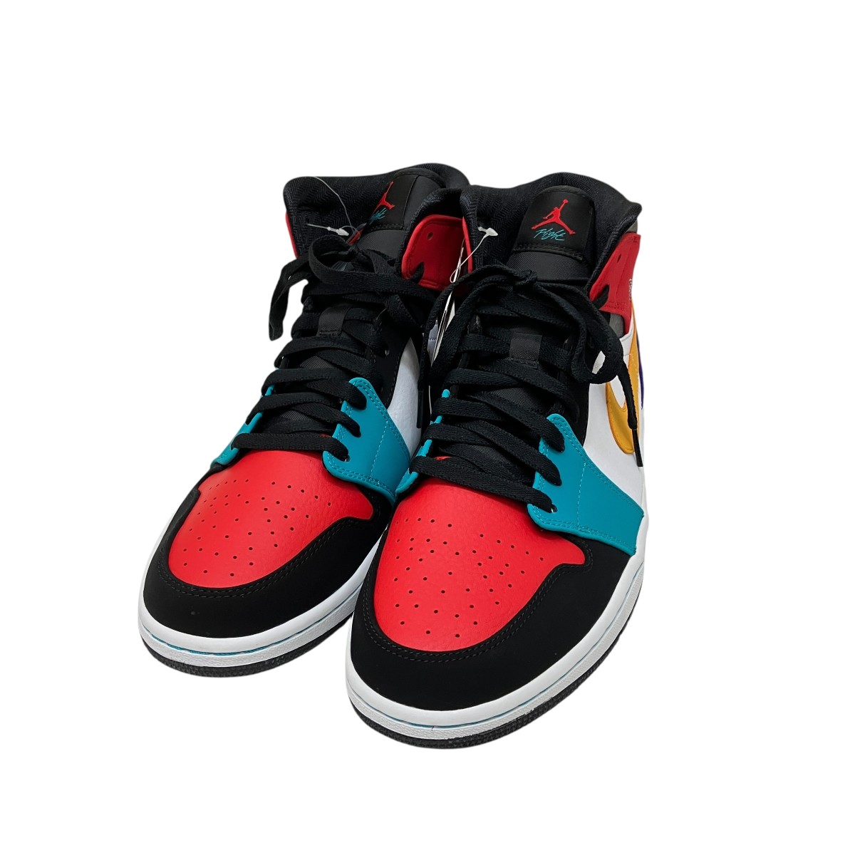 【中古】NIKE JORDAN1MID ハイカットスニーカー 554724-125 赤いこと×緑であること 大いさ：30糎 【040626】（ナイキ）