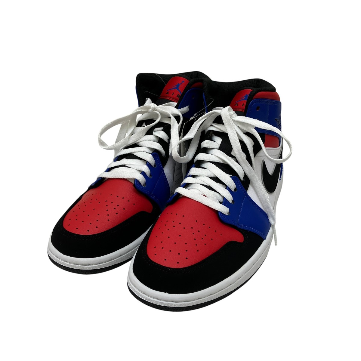 【中古】NIKE AIR JORDAN 1 MID スニーカー 554724-124 黒いこと×黒いこと×赤いこと 大きさ：29珊 【040626】（ナイキ）