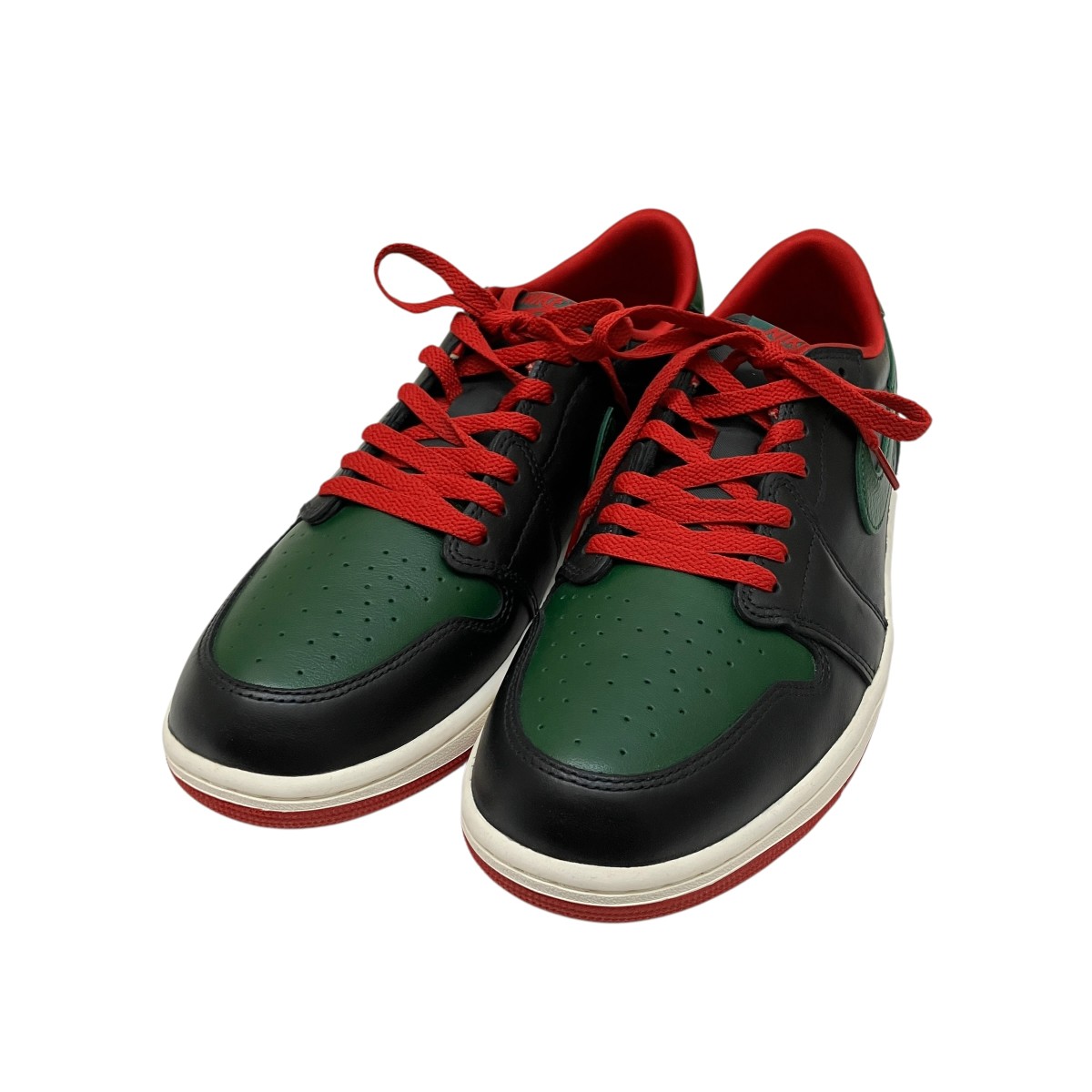 【中古】NIKE AIR JORDAN 1 LOW スニーカー CZ0775-036 緑であること×黒いこと 大きさ：29珊 【040626】（ナイキ）