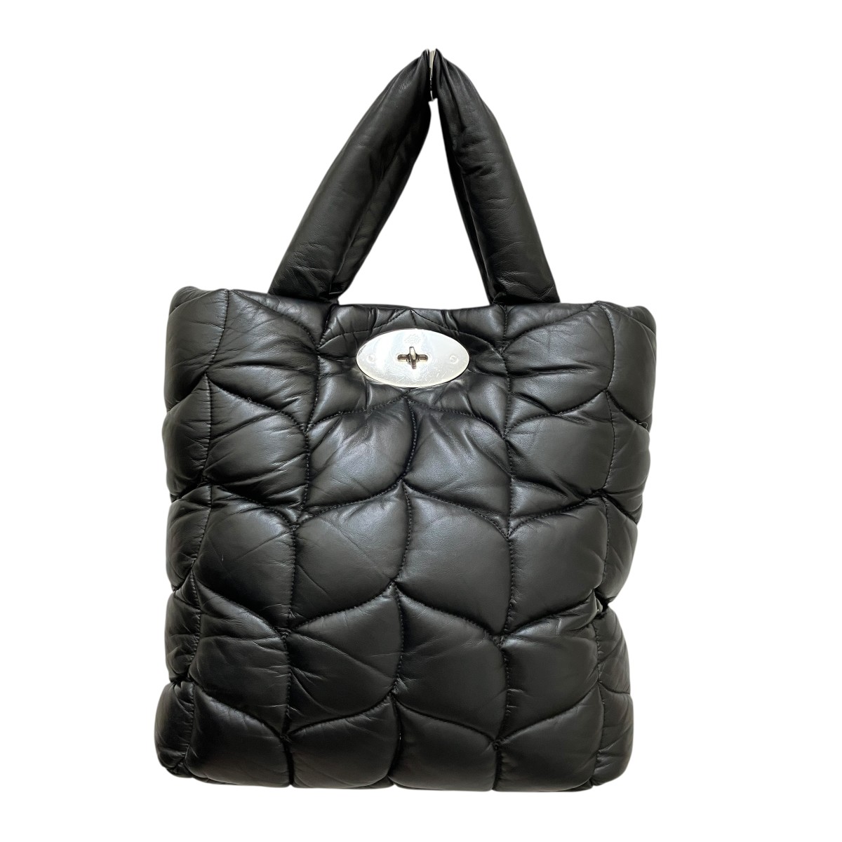【中古】MULBERRY ビッグソフティ 2WAYショルダーバッグ 黒いこと 【040626】（マル木ノ実）