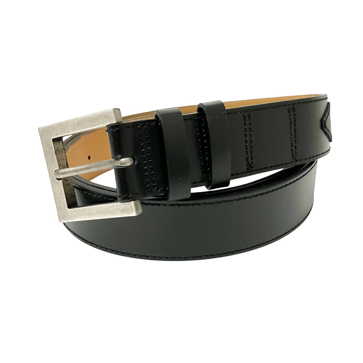 【中古】ADER error Fluic label belt なめし革胴締め BMADSSAC0501BK 黒いこと 【040626】（アーダーエラー）