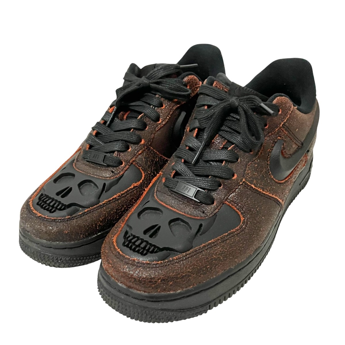 【中古】NIKE AIR FORCE 1 RETRO HWN QS スニーカー HV2016 001 黒いこと×赤いこと 大きさ：26.5珊 【040626】（ナイキ）