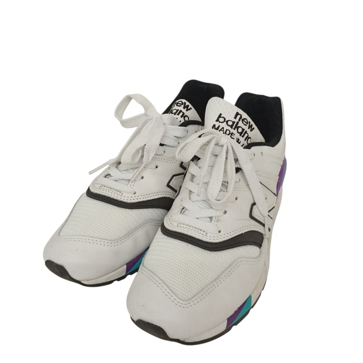 【中古】NEW BALANCE USA製 スニーカー M997WEA 白いこと 大きさ：27.0珊 【040626】（ニュー平衡にする）