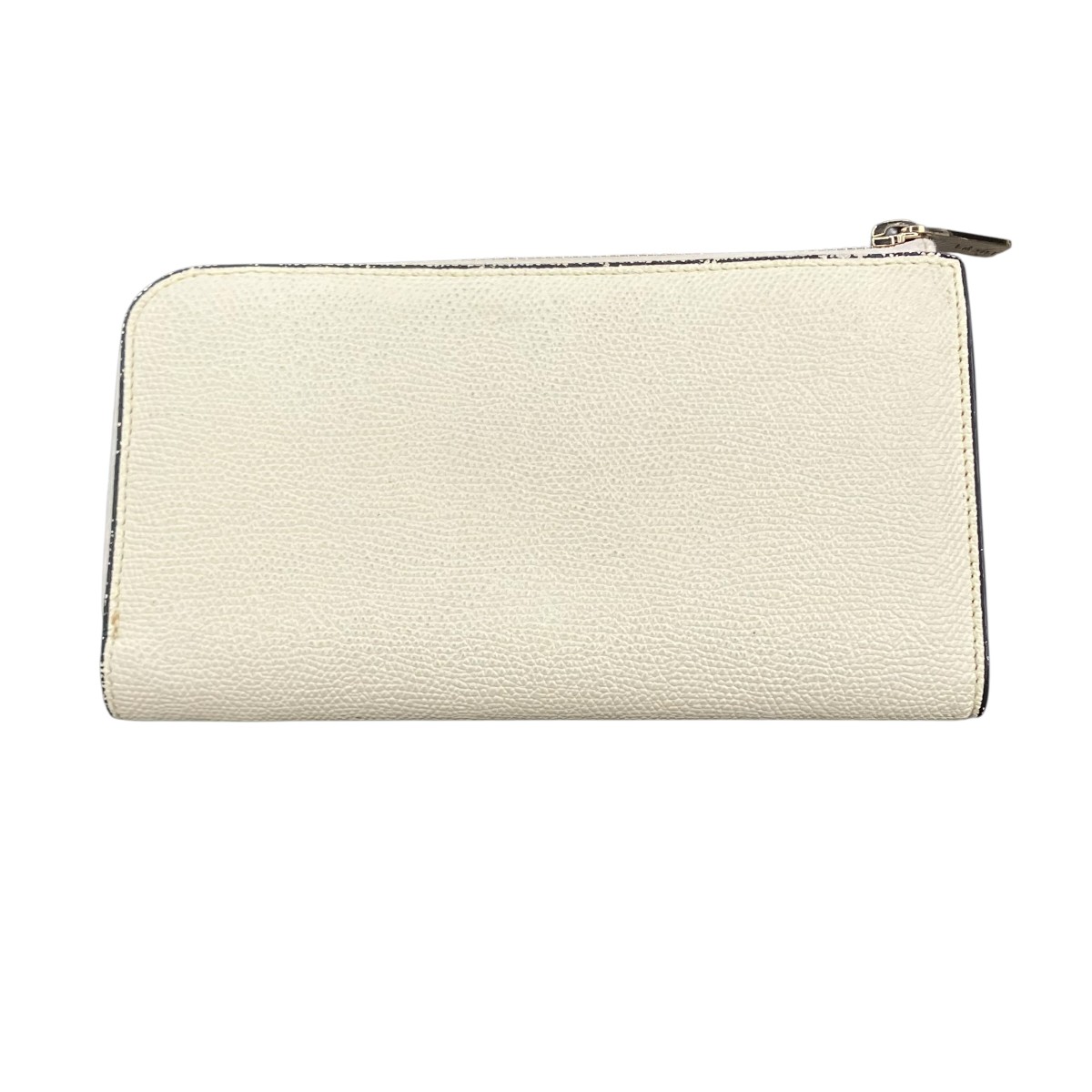 【中古】Valextra L字ZIPWALLET長金入れ 白いこと 【040626】（ヴァレクストラ）