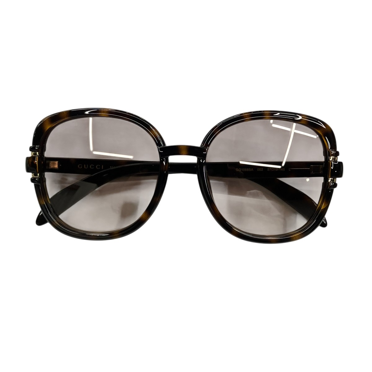 【中古】GUCCI 黒眼鏡 GG1068SA 赤銅色 大きさ：57□19 【040626】（グッチ）